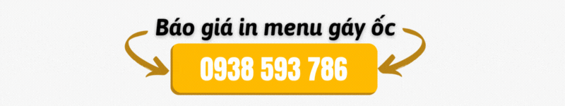 báo giá menu in gáy ốc