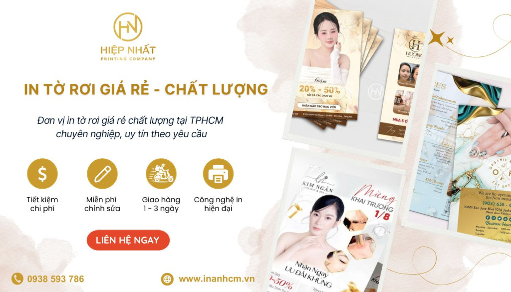 Dịch vụ in ấn tờ rơi nhanh, chất lượng lấy ngay tại In Hiệp Nhất In Hiệp Nhất – Dịch vụ in tờ rơi in siêu tốc, giá tốt