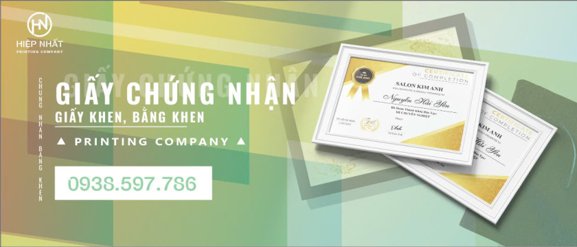 in bằng khen cty in hiệp nhất
