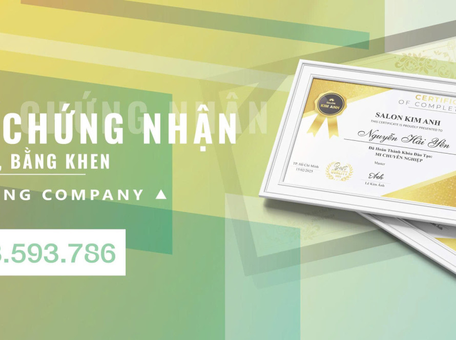 in giấy chứng nhận