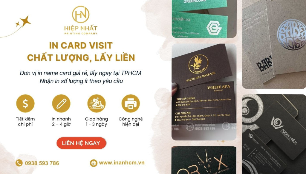 In Hiệp Nhất tự hào là đơn vị in card visit giá tốt nhất tại TPHCM