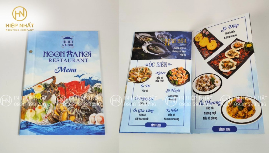 Mẫu menu quán nhậu in bìa cứng chắc chắn, thiết kế đẹp mắt Mẫu menu quán nhậu in bìa cứng chắc chắn, thiết kế đẹp mắt