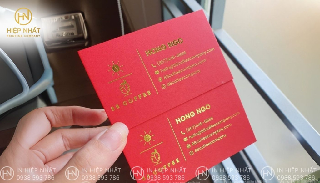 Thiết kế in ấn card visit cho 88 coffee