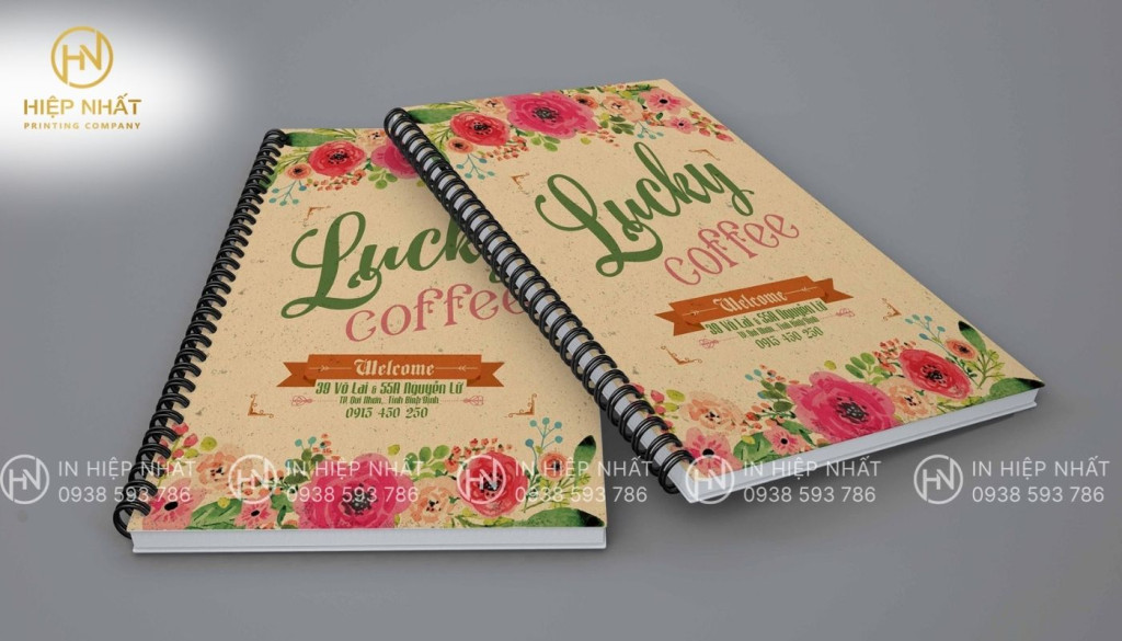 Mẫu thiết kế và in ấn menu trà sữa Lucky Coffee In menu trà sữa đẹp cho Lucky Coffee