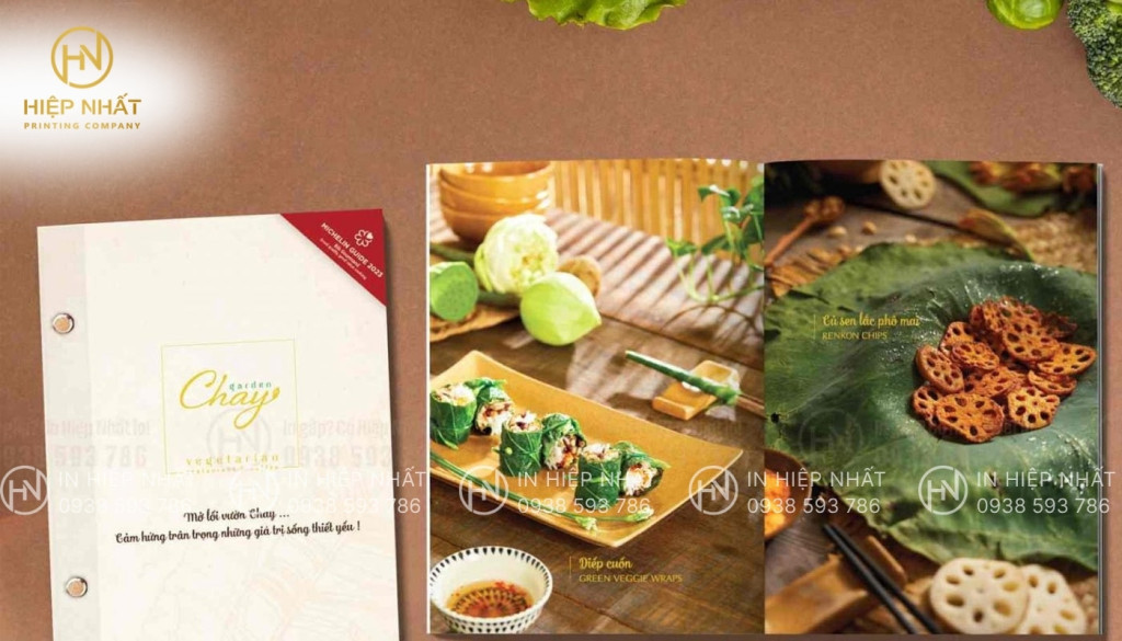 Mẫu menu nhà hàng gáy ốc