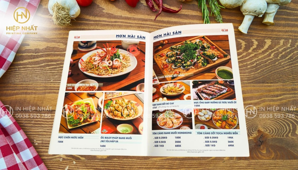 Trình bày menu đẹp mắt, sắp xếp các món ăn khoa học, dễ nhìn Thiết kế bố cục hợp lý, đẹp mắt