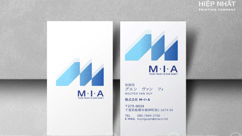Mẫu card visit lấy liền tại In Hiệp Nhất – thiết kế 1
