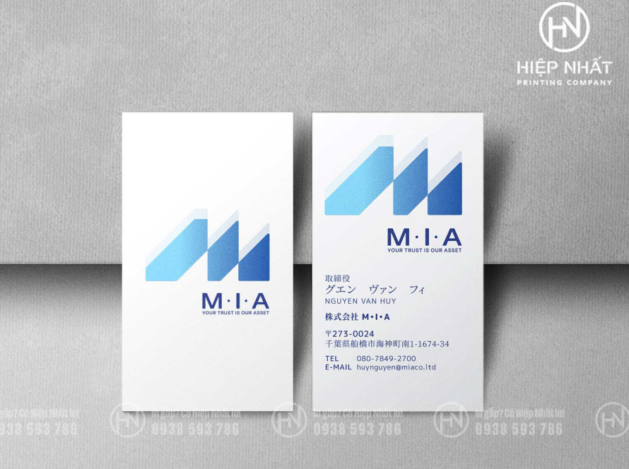 Mẫu card visit lấy liền tại In Hiệp Nhất – thiết kế 1