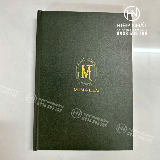 Menu bìa cứng cao cấp mở phẳng