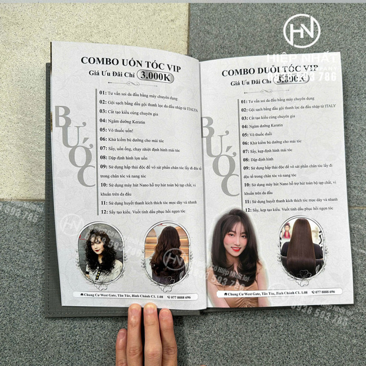 Menu phục hồi Keratin salon tóc