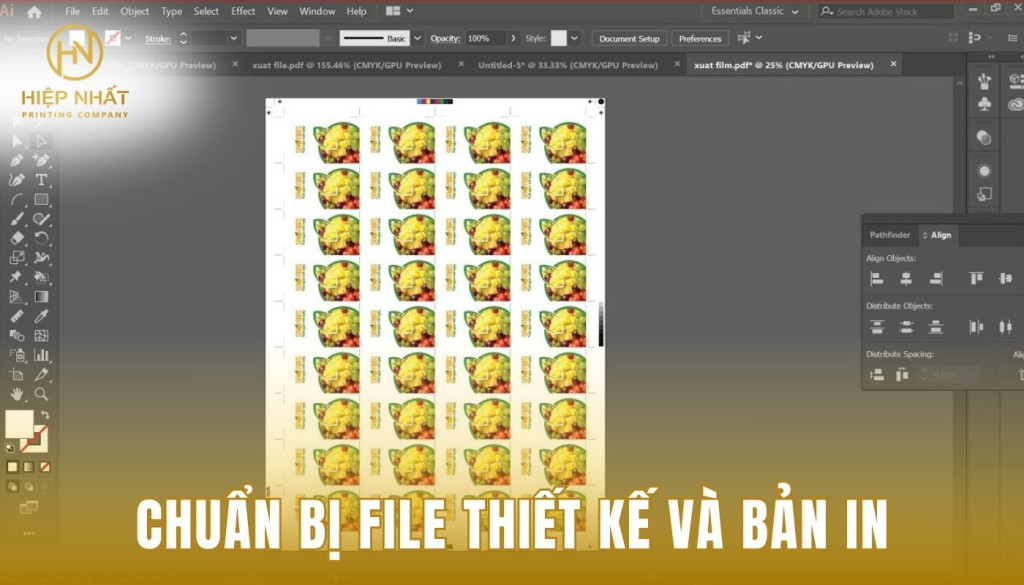 File thiết kế cần được kiểm tra kỹ lưỡng để đảm bảo đúng nội dung và màu sắc in Chuẩn bị file thiết kế và bản in