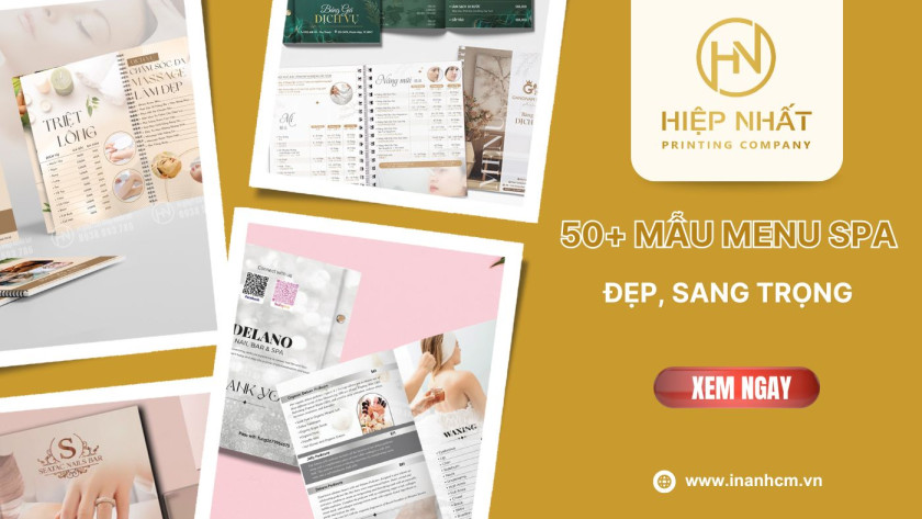 mẫu menu spa