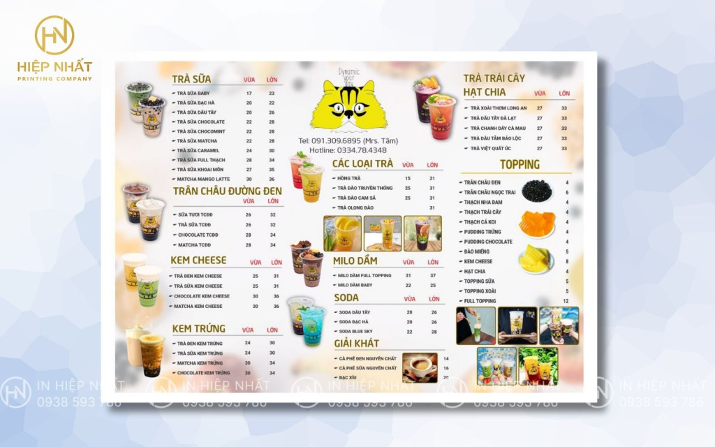 Menu đơn giản, nhiều món đa dạng