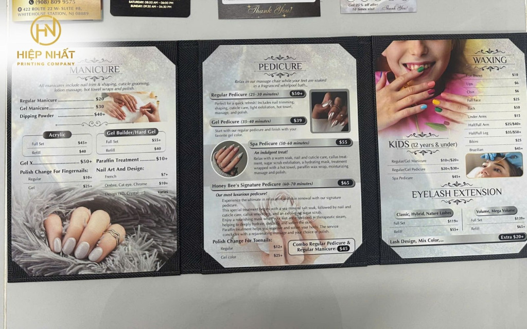 Thiết kế gấp 3 phù hợp cho spa có nhiều dịch vụ, nhóm ưu đãi rõ ràng Thiết kế gấp 3 phù hợp cho spa có nhiều dịch vụ, nhóm ưu đãi rõ ràng