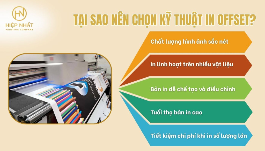 Kỹ thuật in offset mang đến sản phẩm sắc nét, bền bỉ Tại sao nên chọn kỹ thuật in offset?