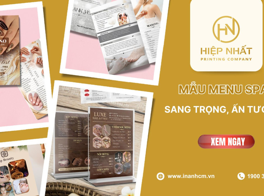 Tổng hợp mẫu menu dịch vụ spa đẹp luxury ấn tượng