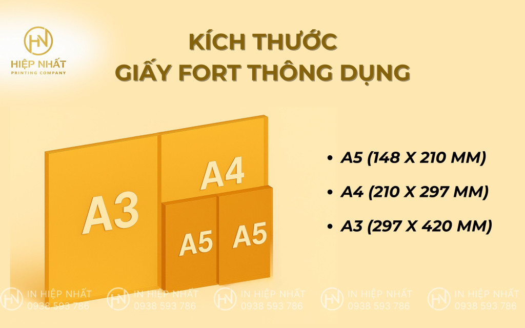 Kích thước giấy Fort là gì?