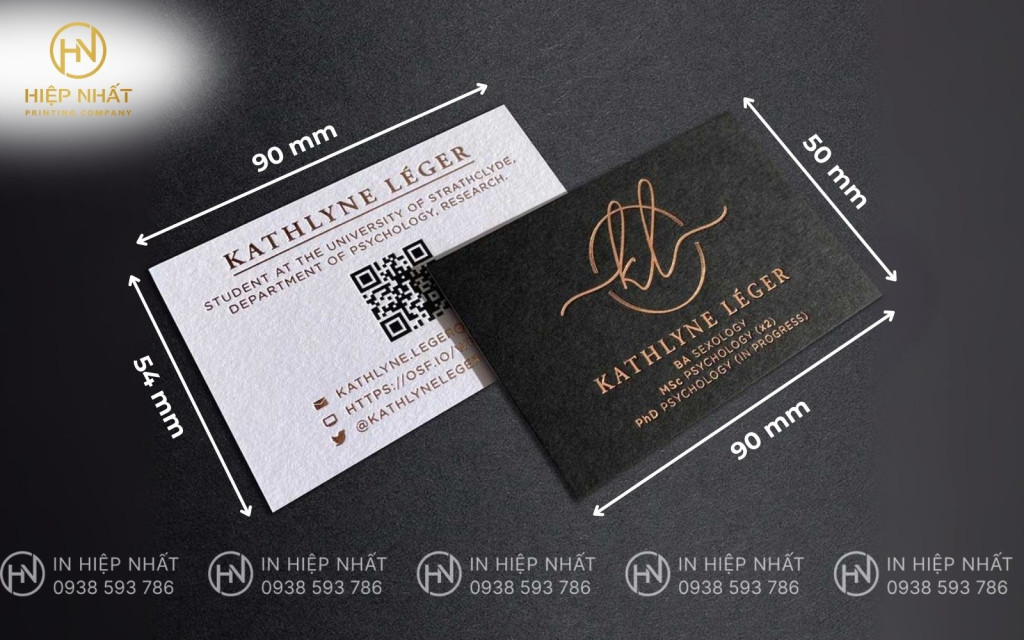 Card visit kích thước bao nhiêu?