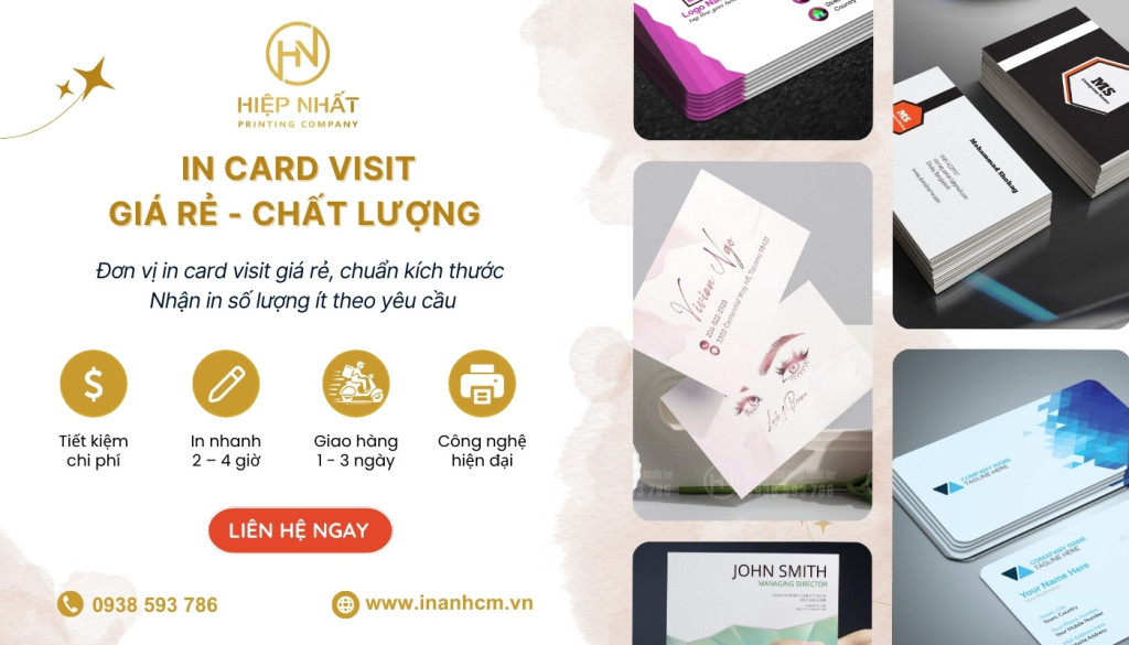 In Hiệp Nhất nhận in card visit giá tốt