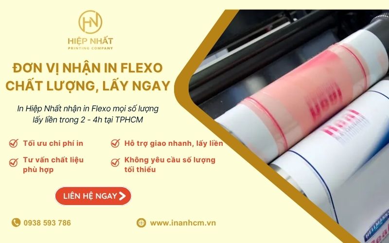 Dịch vụ in Flexo chất lượng, giá tốt tại In Hiệp Nhất