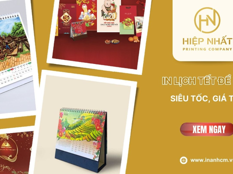 In lịch Tết để bàn giá tốt, giao nhanh tại TPHCM