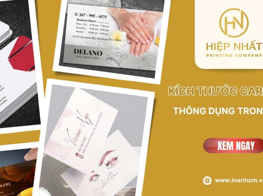 kích thước card visit