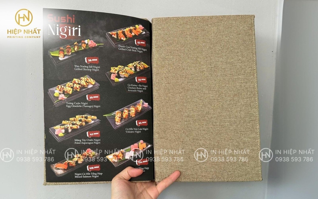 menu ngang kích thước bao nhiêu