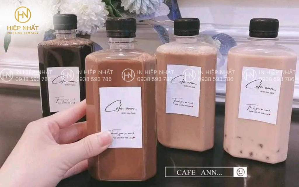Đề can chai nhựa trong