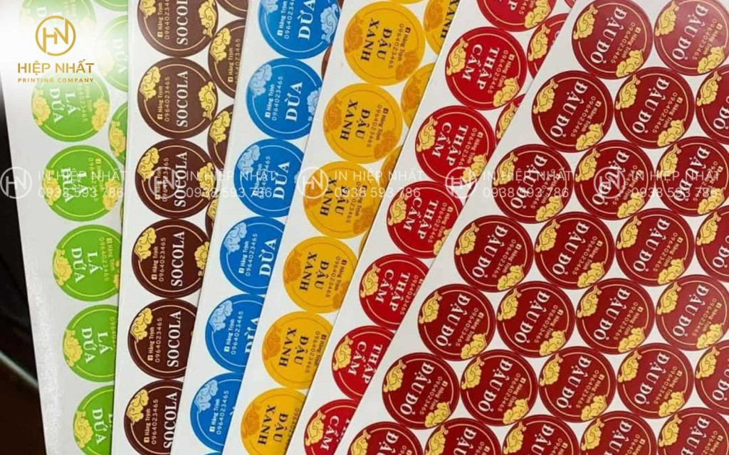 Mẫu in decal sticker