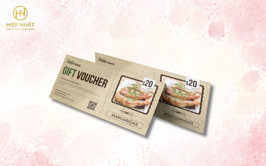 Mẫu in voucher kích thước card visit