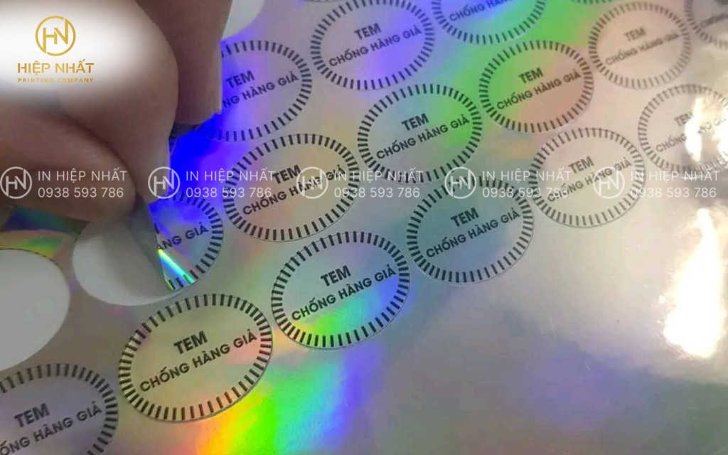 Mẫu tem in decal chống hàng giả