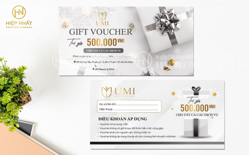 Mẫu voucher khuyến mãi