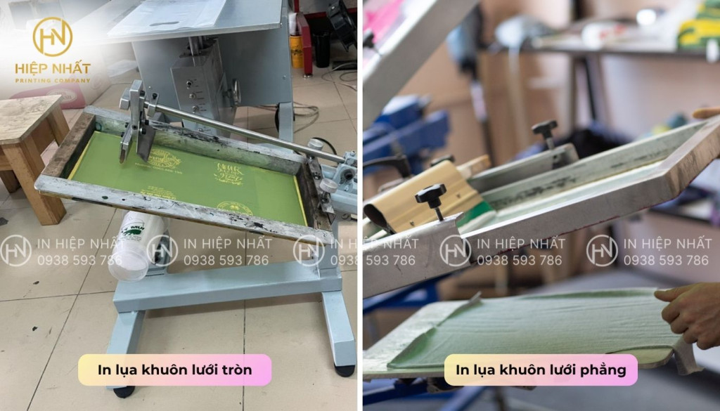 Phân loại in lụa dựa trên khuôn lưới Phân loại in lụa dựa trên khuôn lưới