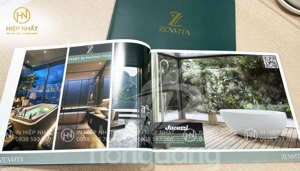 In ấn ép kim sang trọng cho catalogue