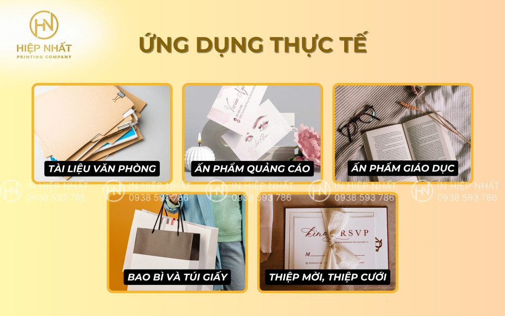 Ứng dụng giấy Fort in menu, in ấn phẩm, tài liệu,...