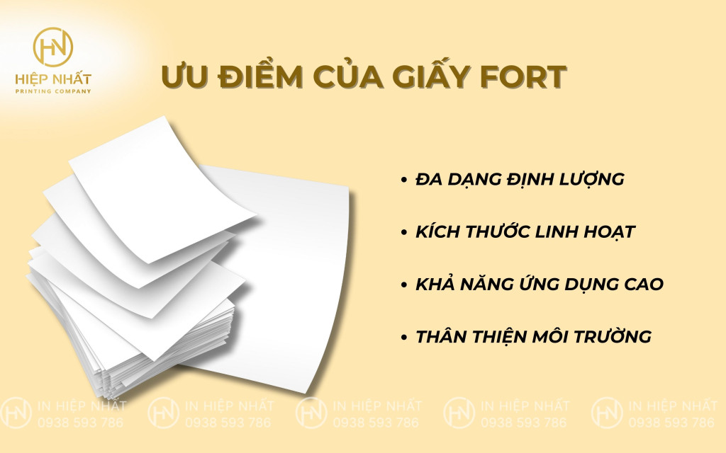 Ưu điểm của giấy Fort lớp mặt là gì?