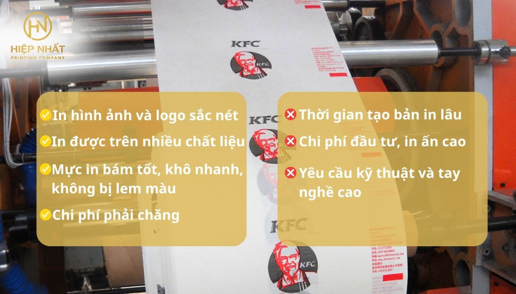Ưu nhược điểm của kỹ thuật in Flexo là gì? Ưu điểm và nhược điểm khi chọn in Flexo
