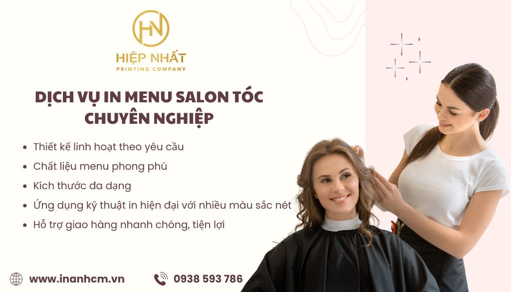 In Hiệp Nhất - Dịch vụ in menu salon tóc chuyên nghiệp