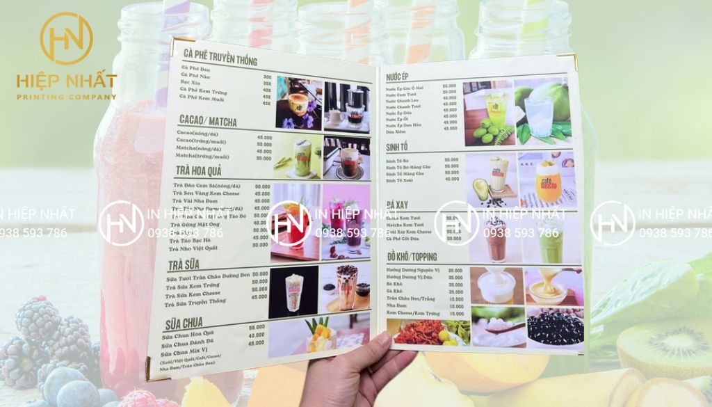 Menu dạng gập đôi