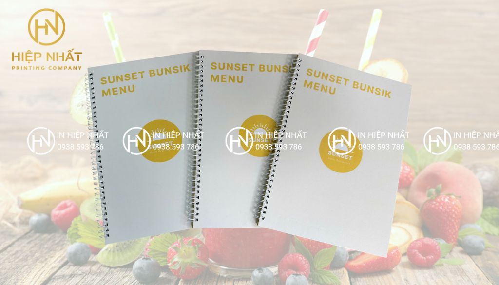 Menu dạng lò xo