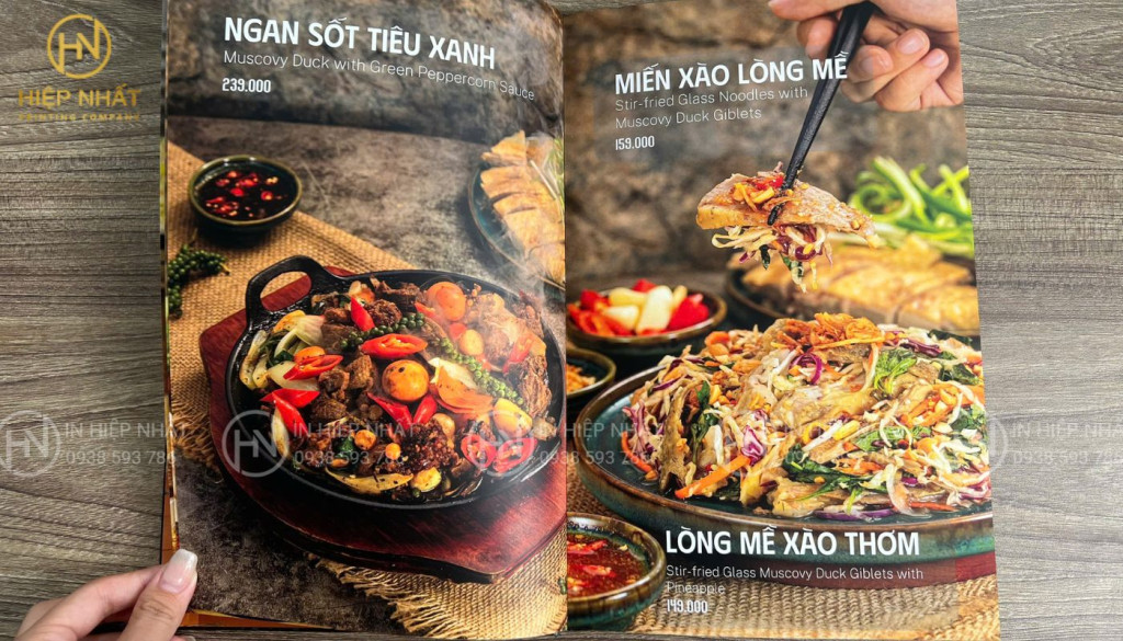 Menu đẹp sẽ thu hút khách hàng từ cái nhìn đầu tiên – quảng bá thương hiệu hiệu quả