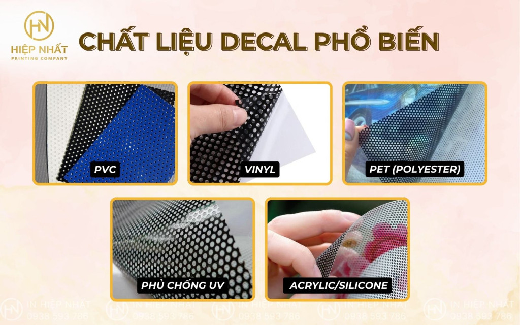 Chất liệu in decal lưới đẹp Chất liệu in decal lưới đẹp