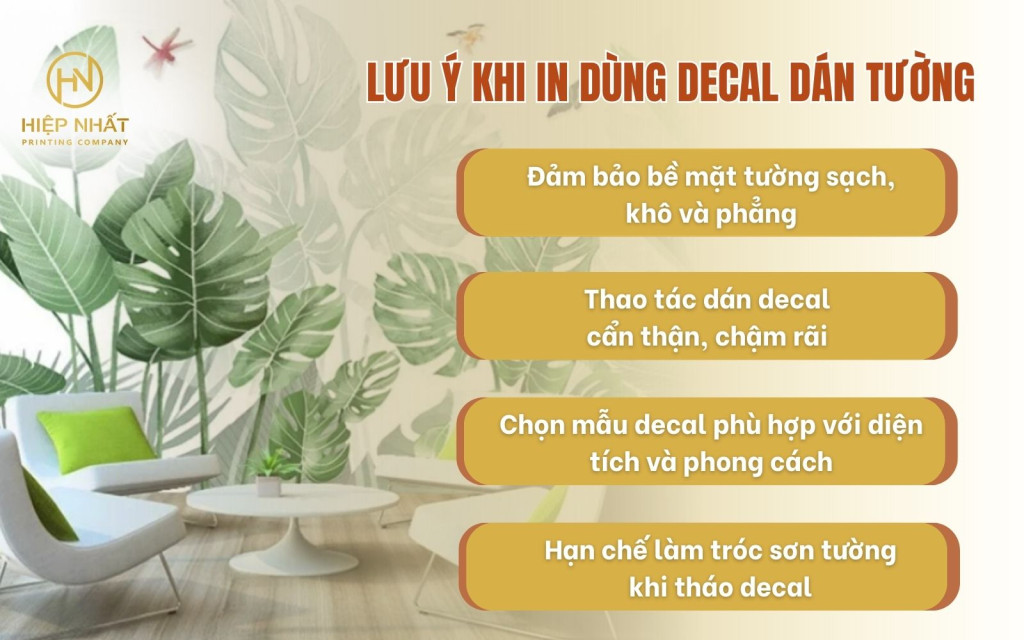 Những lưu ý giúp sử dụng decal dán tường hiệu quả tốt nhất