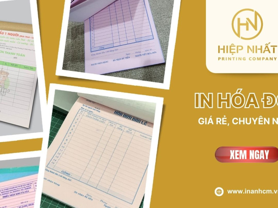 Dịch vụ in hoá đơn giá rẻ, giao hàng siêu tốc tại TPHCM