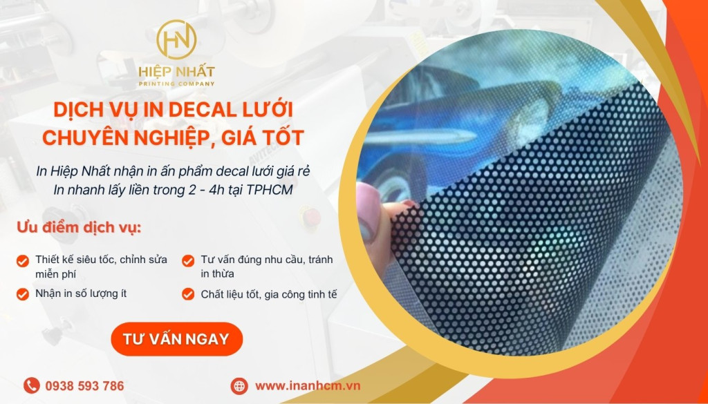Dịch vụ in decal lưới giá tốt tại TPHCM Dịch vụ in decal lưới giá tốt tại TPHCM
