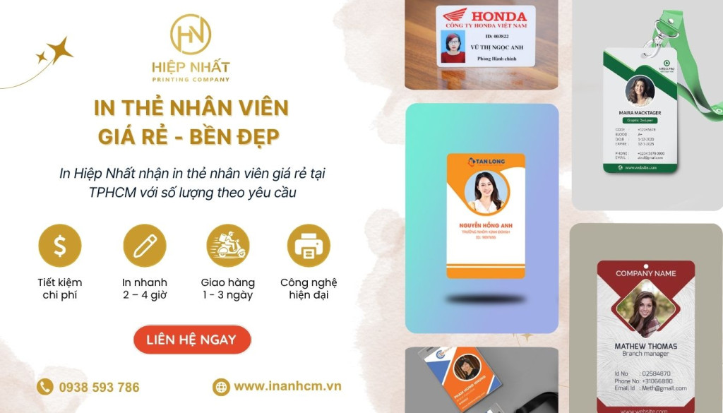 Lựa chọn in thẻ nhân viên cho công ty chuyên nghiệp với In Hiệp Nhất Lựa chọn in thẻ nhân viên cho công ty chuyên nghiệp với In Hiệp Nhất