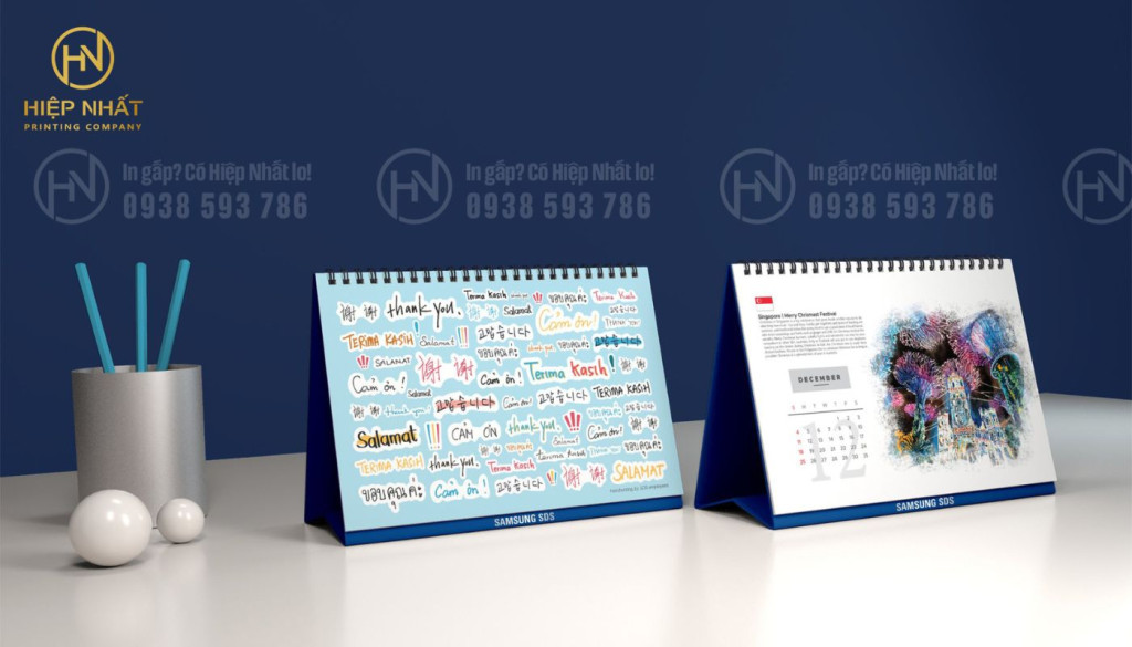 Mẫu in lịch tết số lượng ít