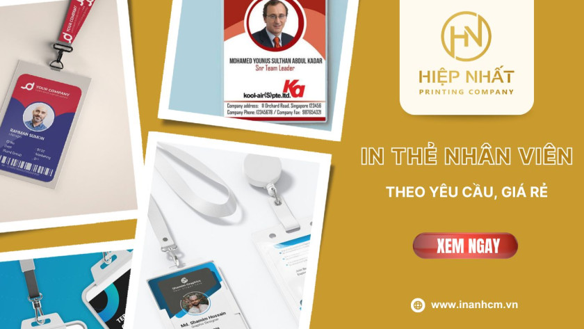 In thẻ nhân viên nhựa chất lượng theo yêu cầu lấy nhanh chóng