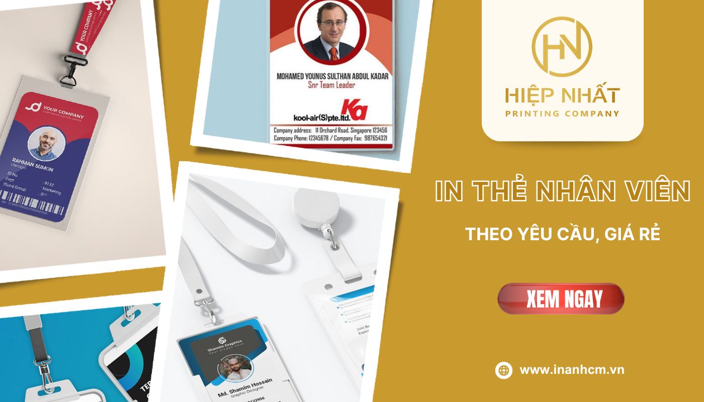 In thẻ nhân viên nhựa chất lượng theo yêu cầu lấy nhanh chóng