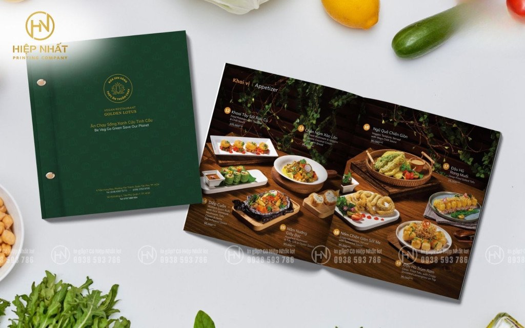 một số mẫu menu đẹp cho nhà hàng